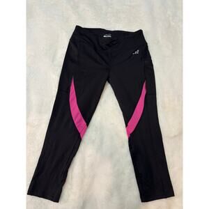 BCG Running Capri Leggings in Black and Pink